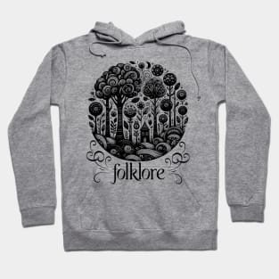 Dark Aesthetic Whimsical Forest Folklore Design Hoodie